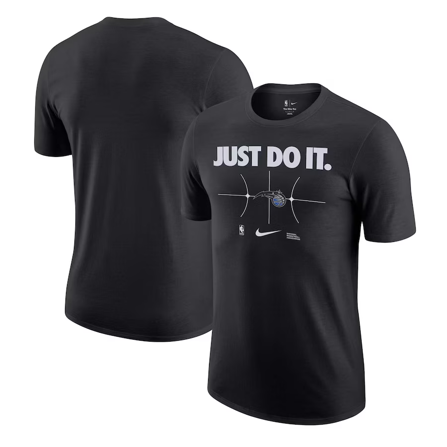 Men 2024 NBA Orlando Magic black Tshirts->nba t-shirts->Sports Accessory
